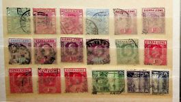 AFRIQUE SIERRA LEONE TIMBRES OBLITÉRÉS ANCIENS /U609