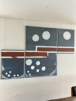 Original Kunstwerk, Handgemalt, Mehrteilig, Wanddeko!