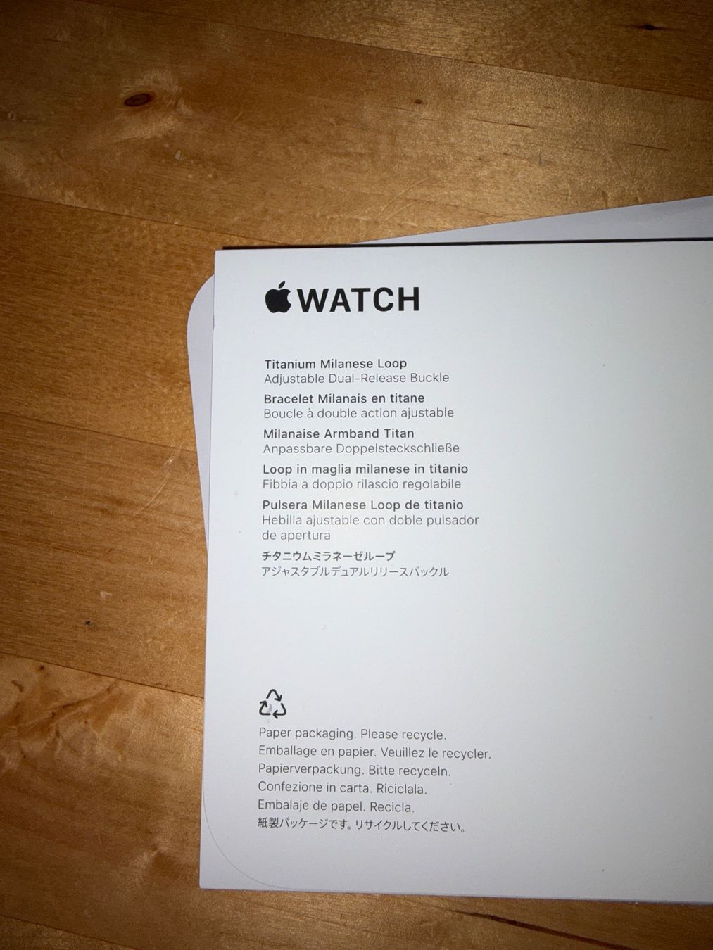 Apple Bracciali & Braccialetti: Bracelet Apple Watch titanium Milanese Loop L – Nuovo e nell'imballaggio originale da Cormérod venduto da mccfee09 1