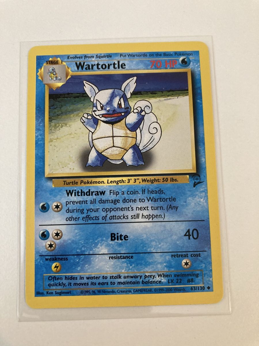 Pokémon Sammelbilder & Trading cards: Wartortle 63/130 Base Set 2 EN – Gebraucht aus Wohlen AG von Liridon22