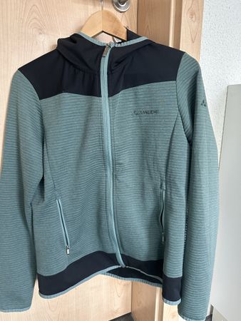 Vaude Damen Fleece Jacke mit Kapuze, Grün, Grösse M