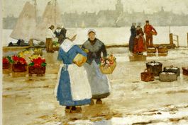 ALEXANDER RAU (Germany, 1878-1944) Hafenszene, um 1910, sig.
