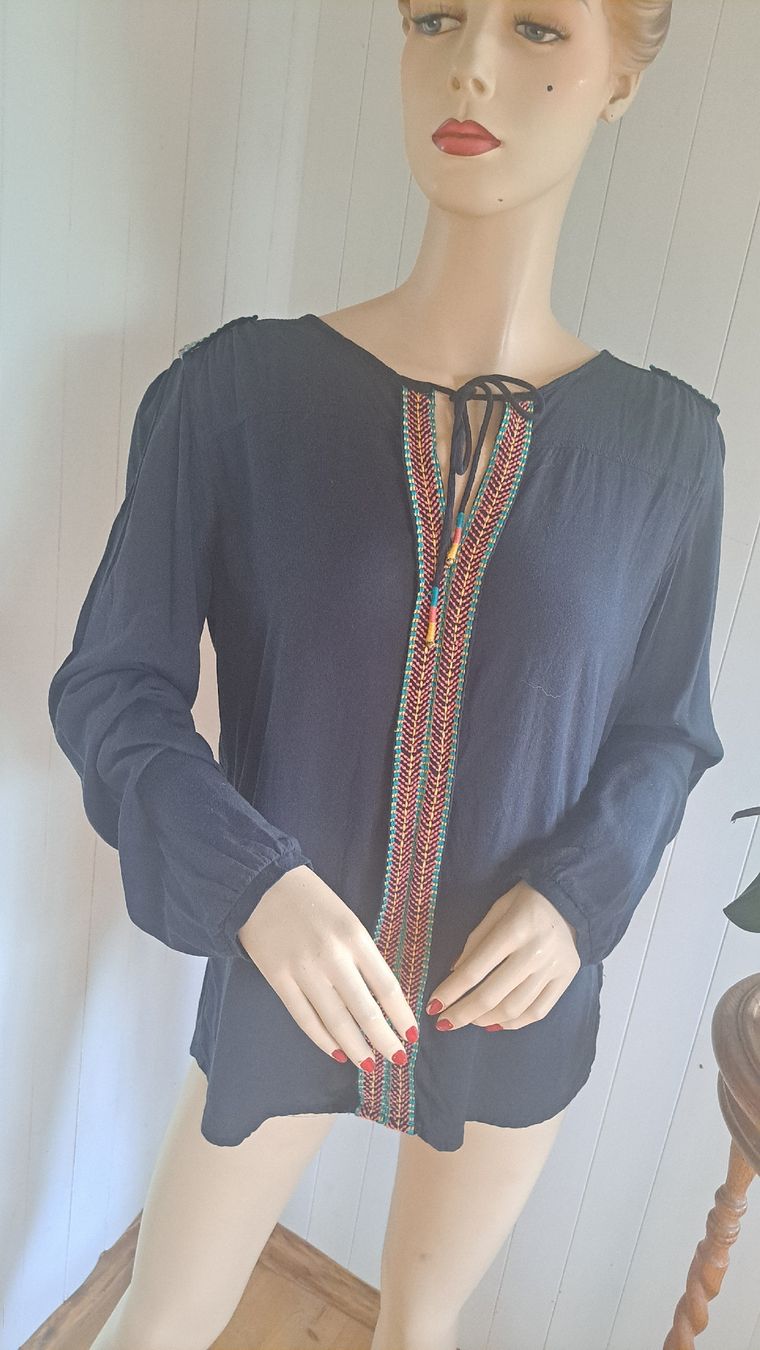 Roxy Camicette: ROXY Tunikabluse Bluse L 42 44 Longsleeve  – Usato da Mollis venduto da Fauchi99