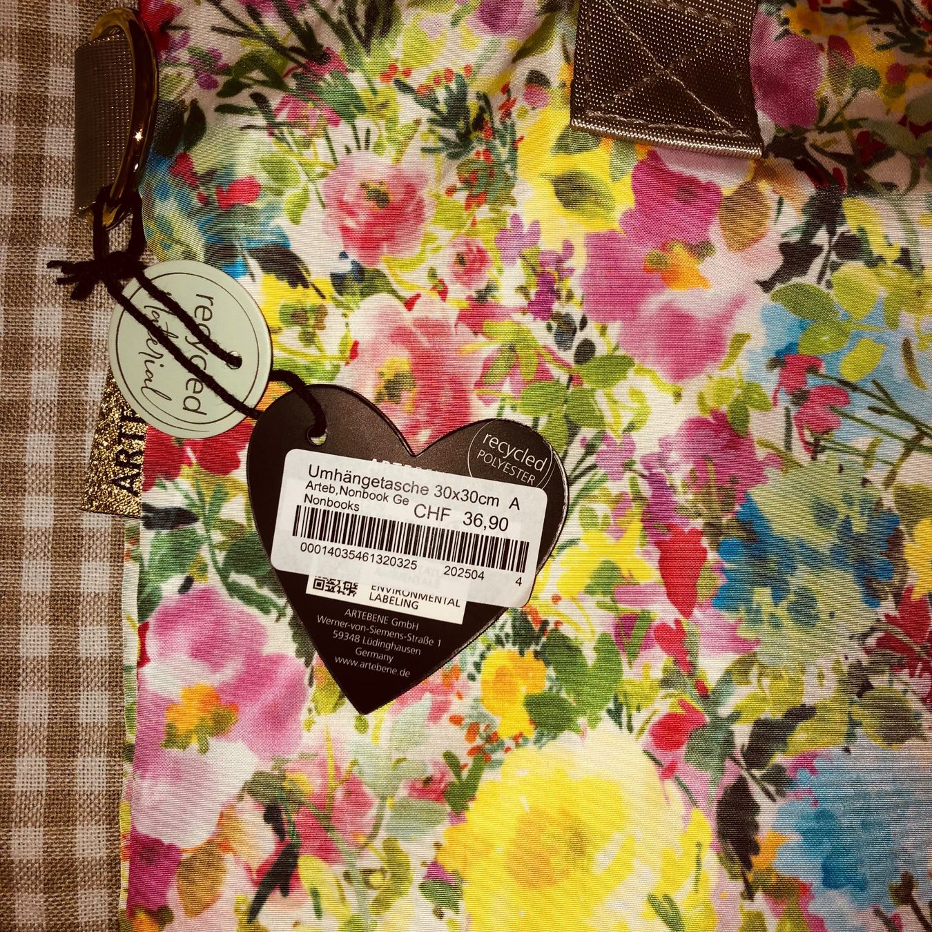Borse da donna: Artebene Handtasche mit Blumenmuster, neu – Usato da Zollikon venduto da D64 2