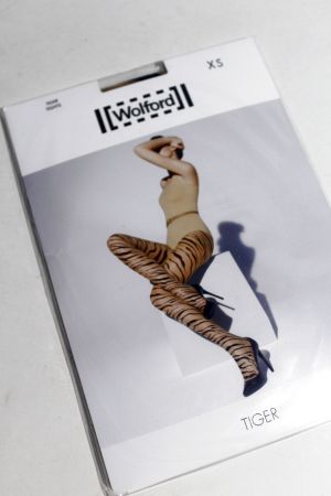 Tiger Tights von WOLFORD, neu in OVP "sahara/black"