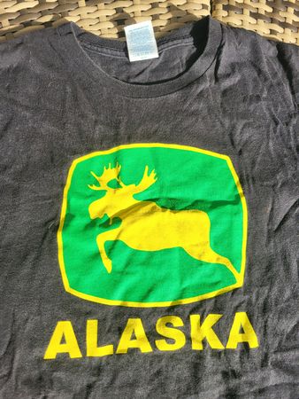 T-Shirt Delta Apparel Alaska schwarz Grösse M gebraucht
