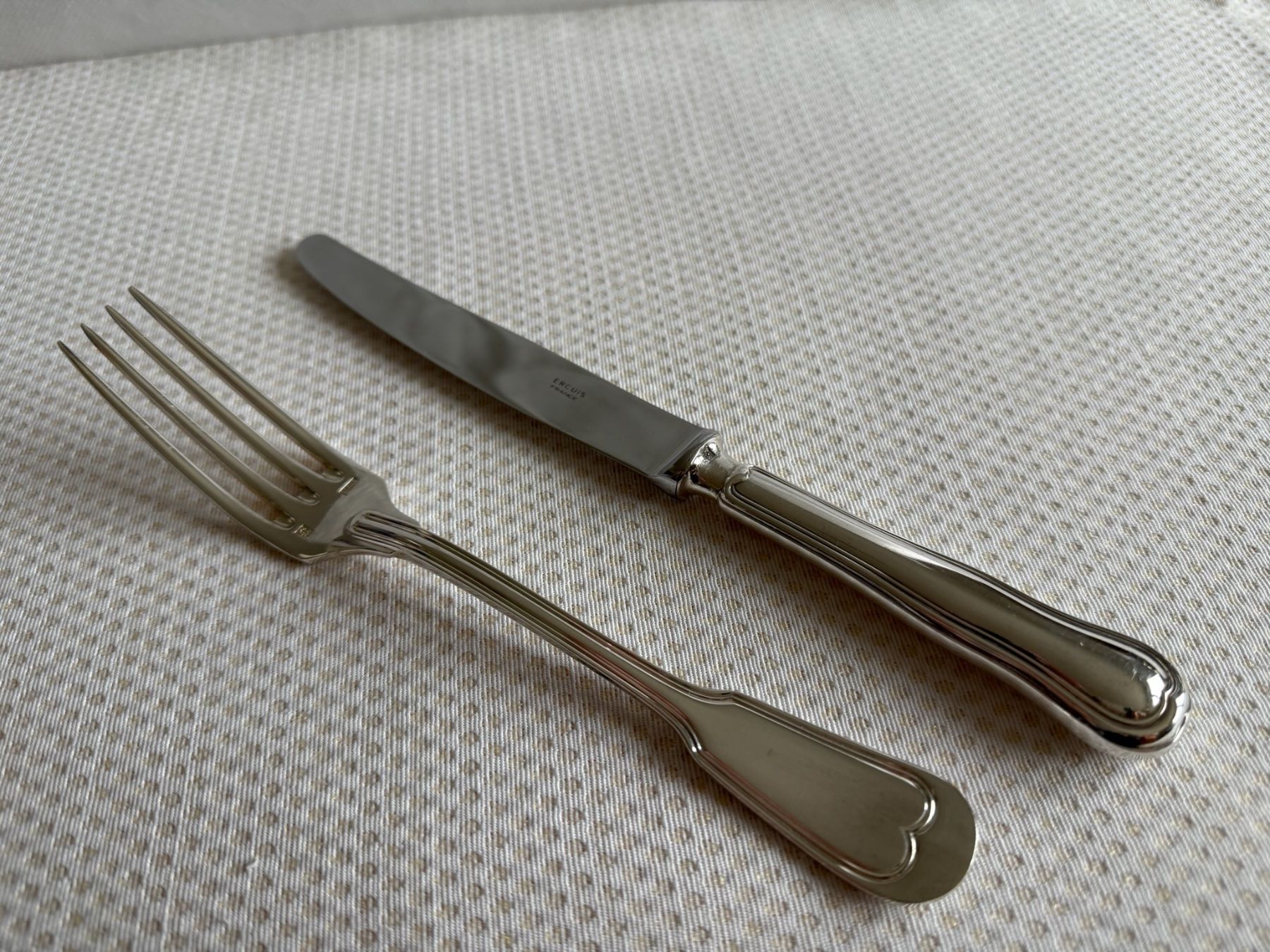 Couverts: Ercuis - fourchette et couteau – Neuf (Voir description) à Sion par accroshoes