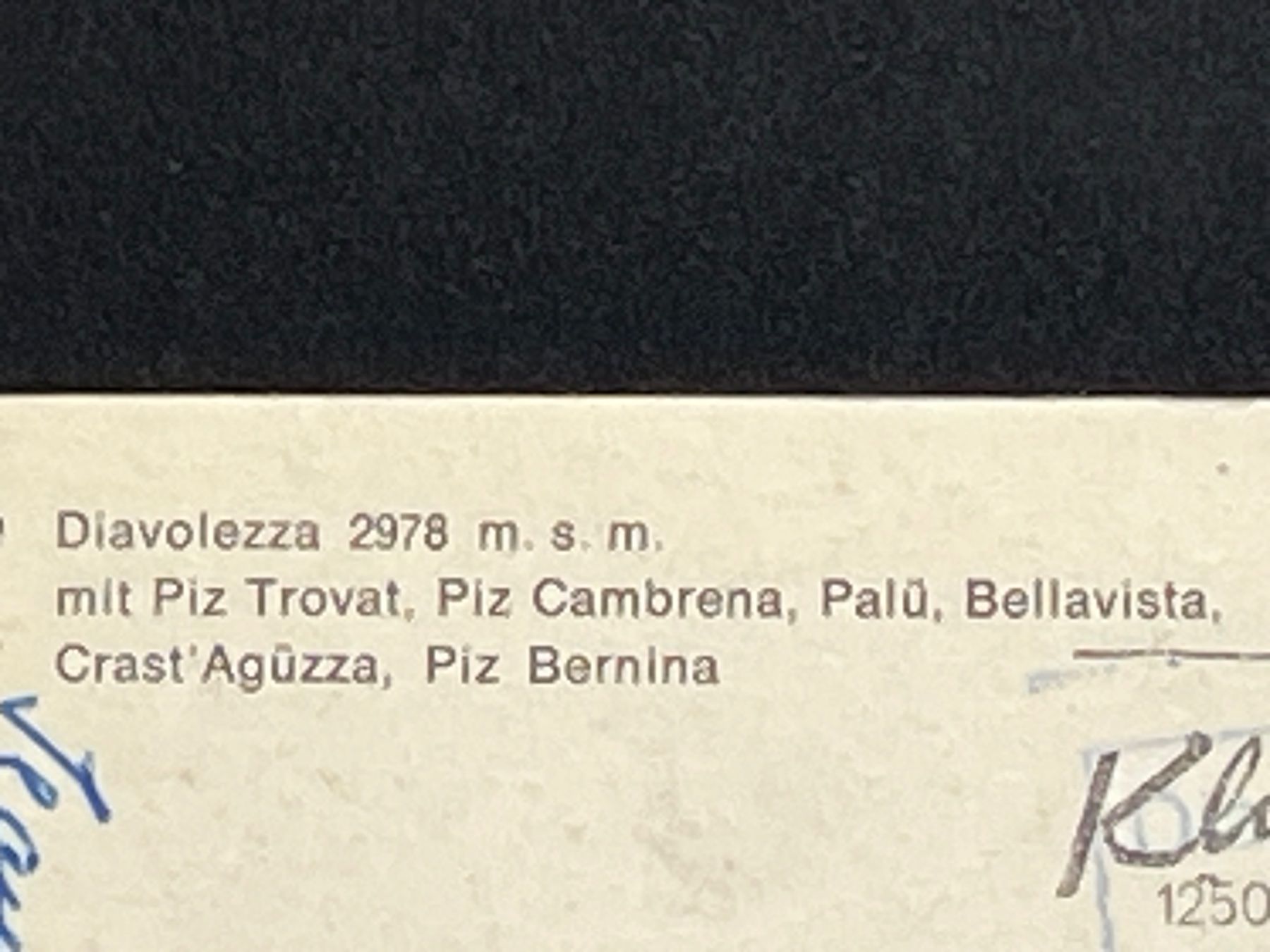 Ansichtskarten: Diavolezza 2978 m ü.M. – Gebraucht aus Widnau von Brusi9 3
