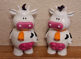 Zwei Milka Kuh Figuren aus Kunststoff neu