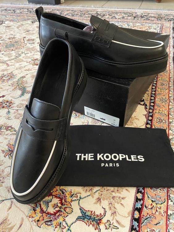 LEDER LOAFERS schwarz / weiss THE KOOPLES , Gr.40 | Kaufen auf Ricardo