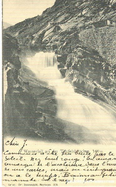 Cartoline postali: Teufelsbrücke - Wasserfall + 1904 TOP – Usato da Emmenbrücke venduto da teestube