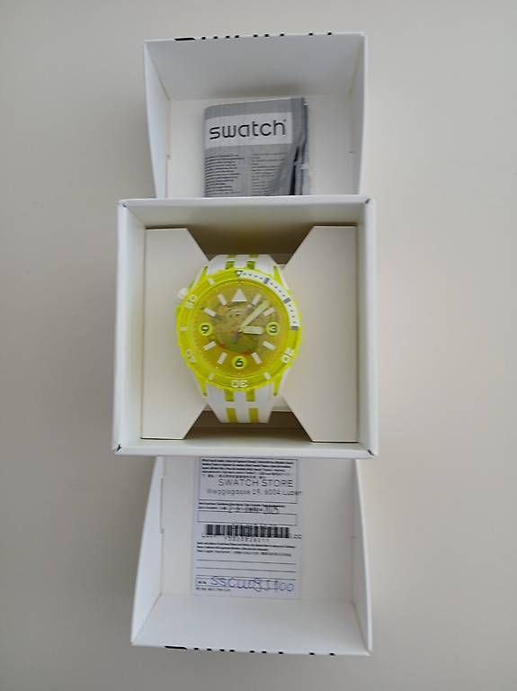 Uhren: Swatch SCUBAQUA EGG YOLK			 – Neu und originalverpackt aus Escholzmatt von sus_9vvb 1