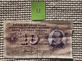 Schweizer Banknote 10 Fr. / Serie 25 W