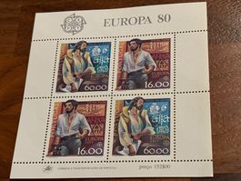 Portugal Europa 80 Briefmarken 4er Block ungestempelt top...