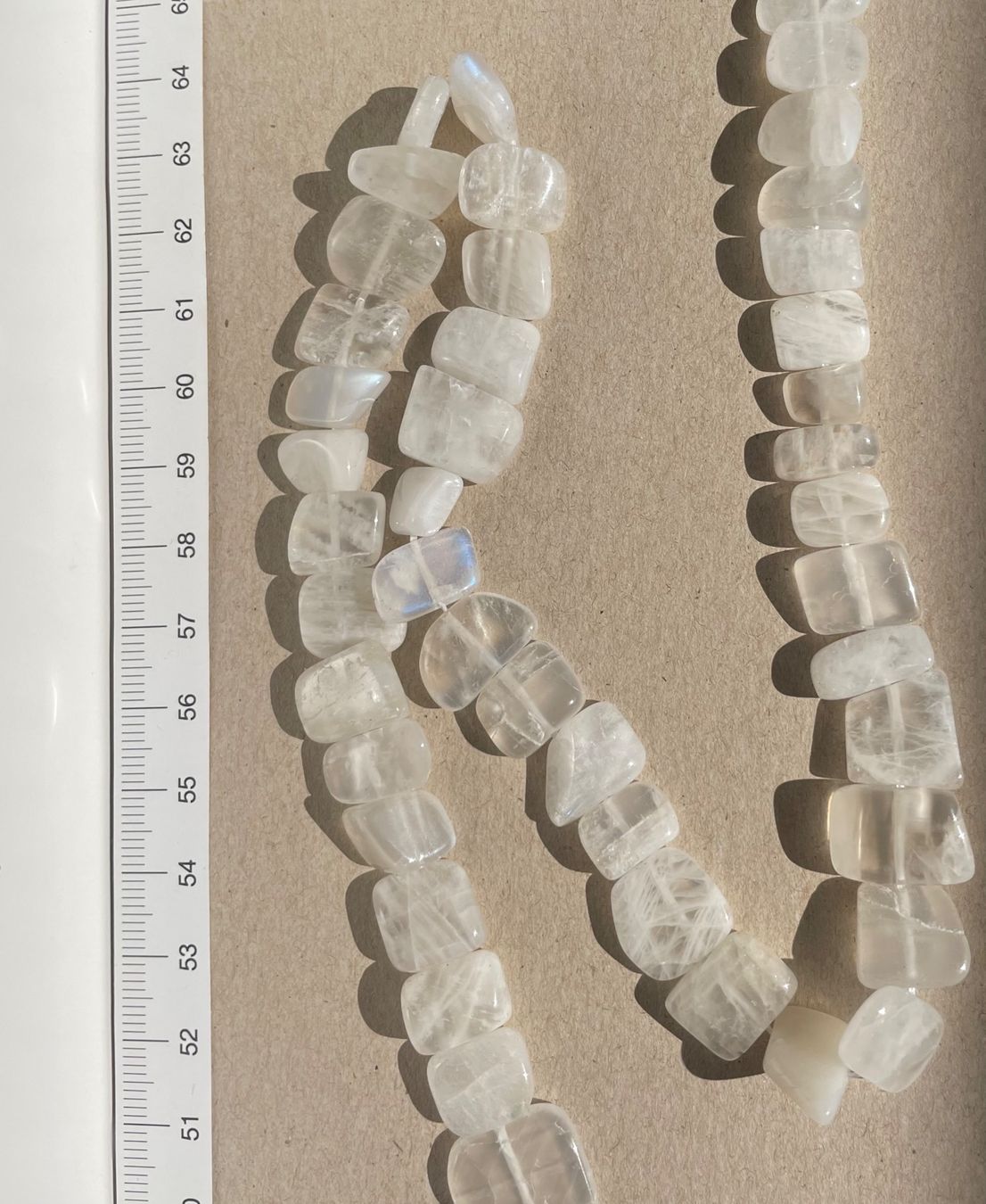 Catenine: exclusiver Mondstein wunderschön,   Strang – Nuovo e nell'imballaggio originale da Leuggern venduto da gemshow 6