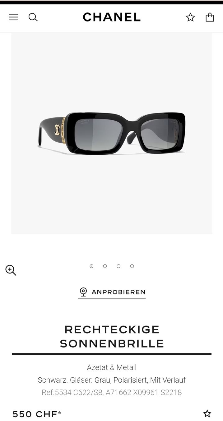 Chanel Occhiali & Lenti: CHANEL Sonnenbrille – Nuovo (secondo la descrizione) da Erlenbach ZH venduto da nlh 1