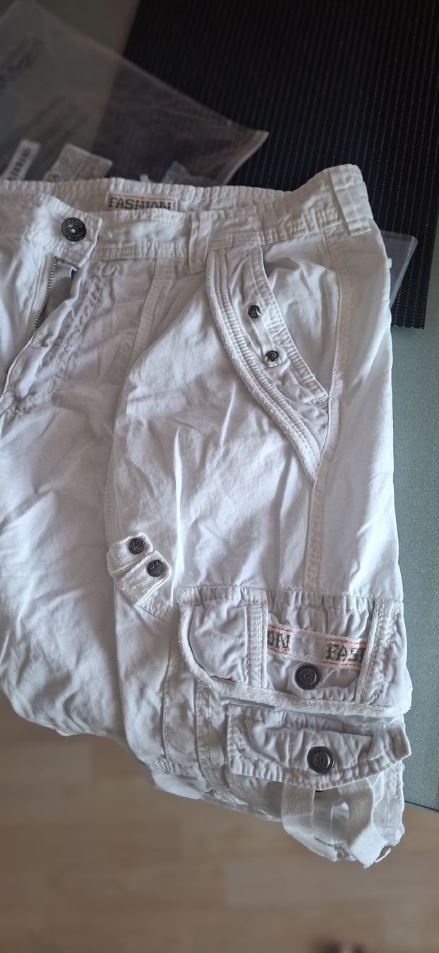Pantaloni: Weisse Cargo Shorts Herren XL – Nuovo e nell'imballaggio originale da Bern venduto da Stalino 6