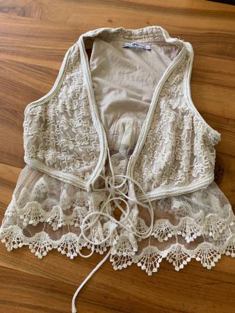 RANCHO ESTANCIA Boho romantisch verspieltes Gilet/Weste S