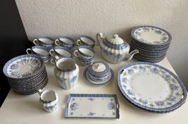 Teeservice Tillowitz Silesia RS blau-weiss - sehr selten!