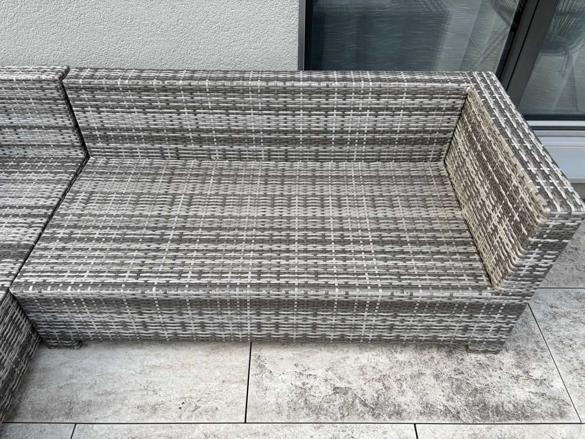Divani: Loungemöbel Rattan Optik grau Set 2-teilig – Usato da Buchs sg venduto da Krispykristy 1