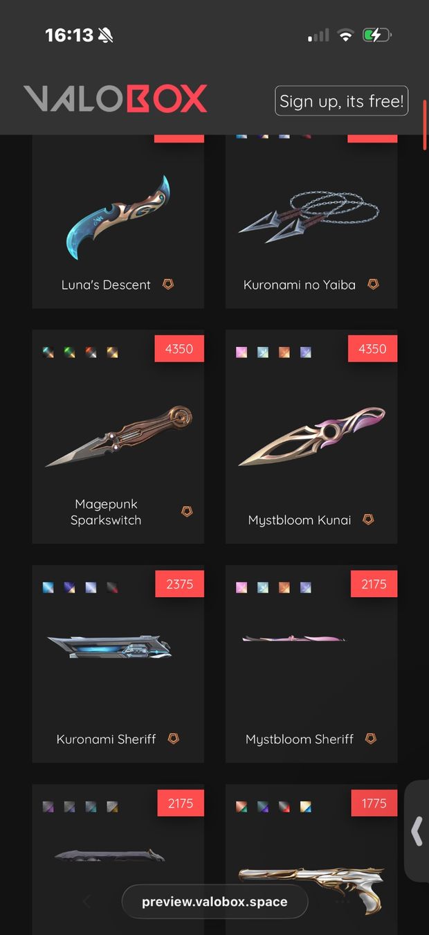 Giochi: Valorant Accounts - Rare Skins – Nuovo e nell'imballaggio originale da Hüttwilen venduto da aurelcyril 7