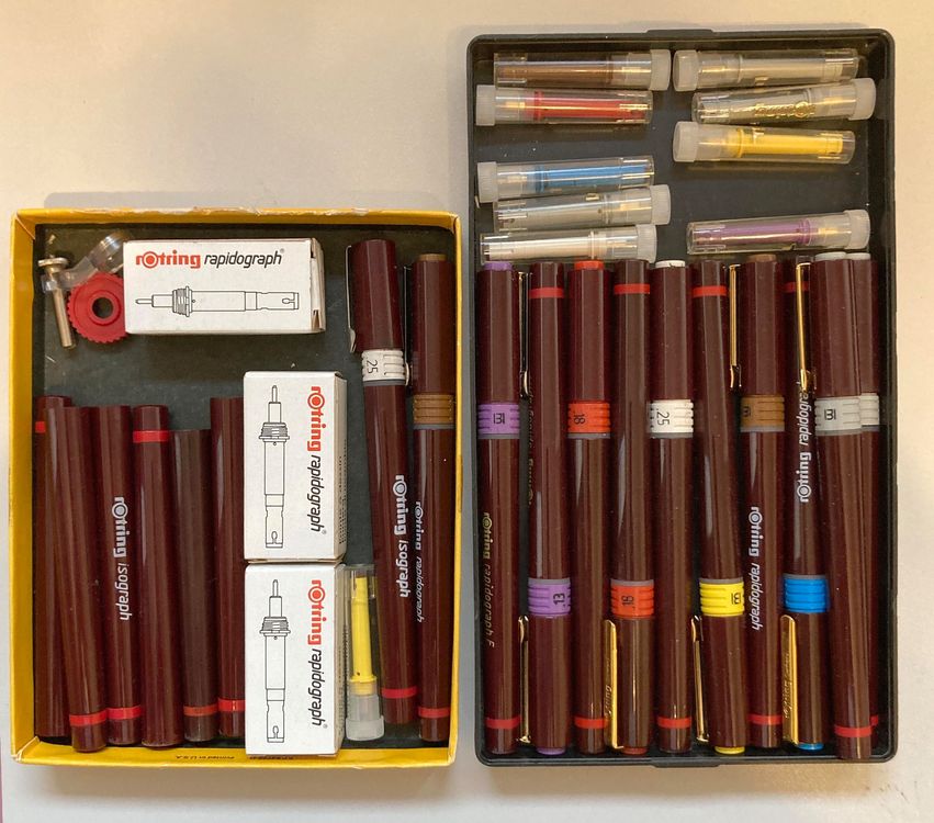 18 neue Rotring Rapidographen | Kaufen auf Ricardo
