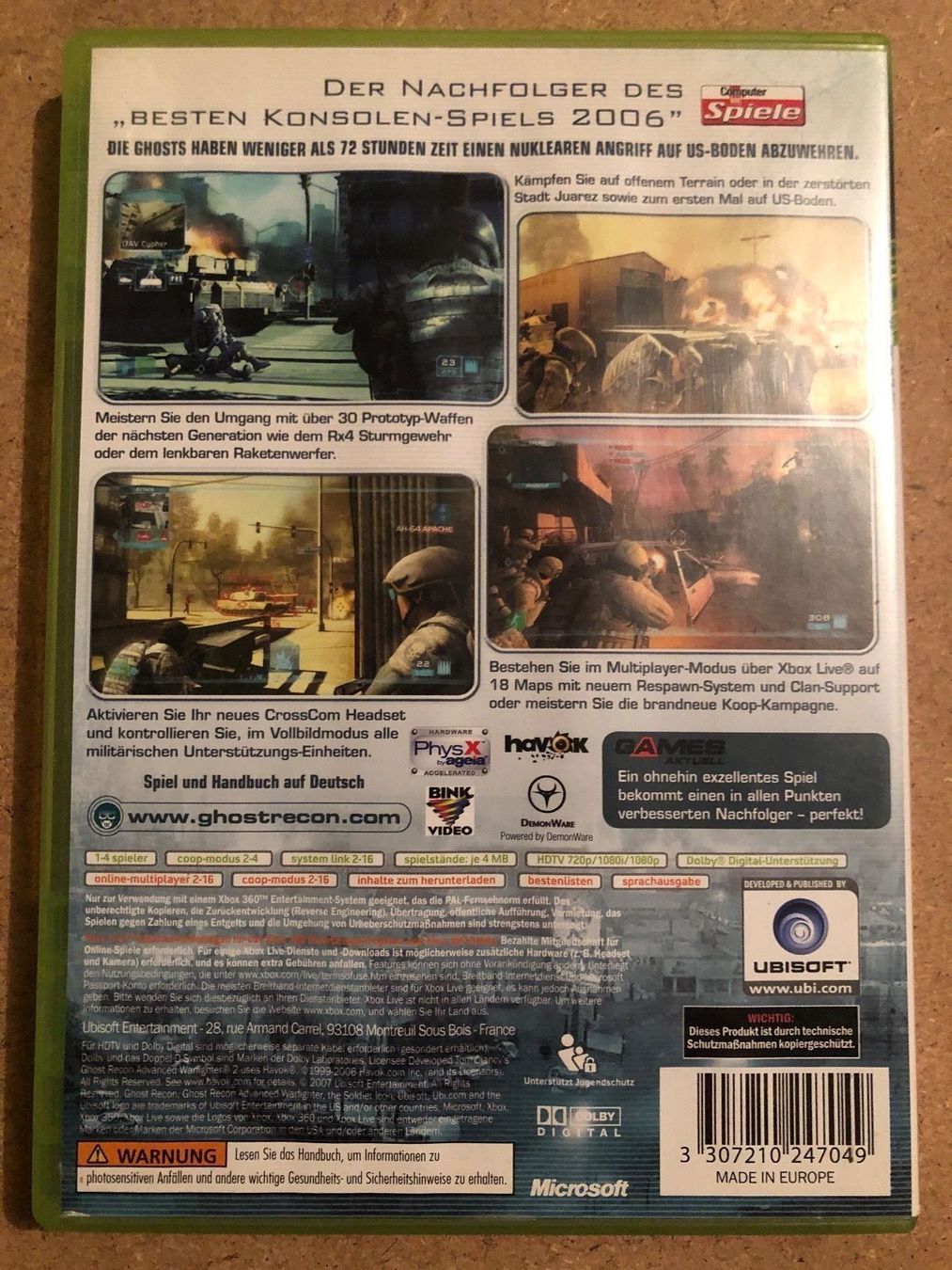 Spiele: Ghost Recon 2 Advanced Warfighter – Gebraucht aus Kestenholz von Mad18 1