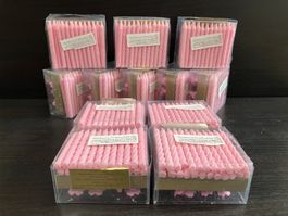 12x Packungen Rosa Geb.-Tortenkerzen mit Halter/ Kerzen