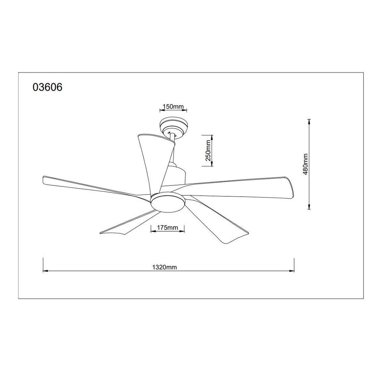 Lustres & lampes de plafonds: LED Deckenleuchte, Ventilator, 132 cm Ø – Neuf (Voir description) à Kreuzlingen par Smart-Light 6