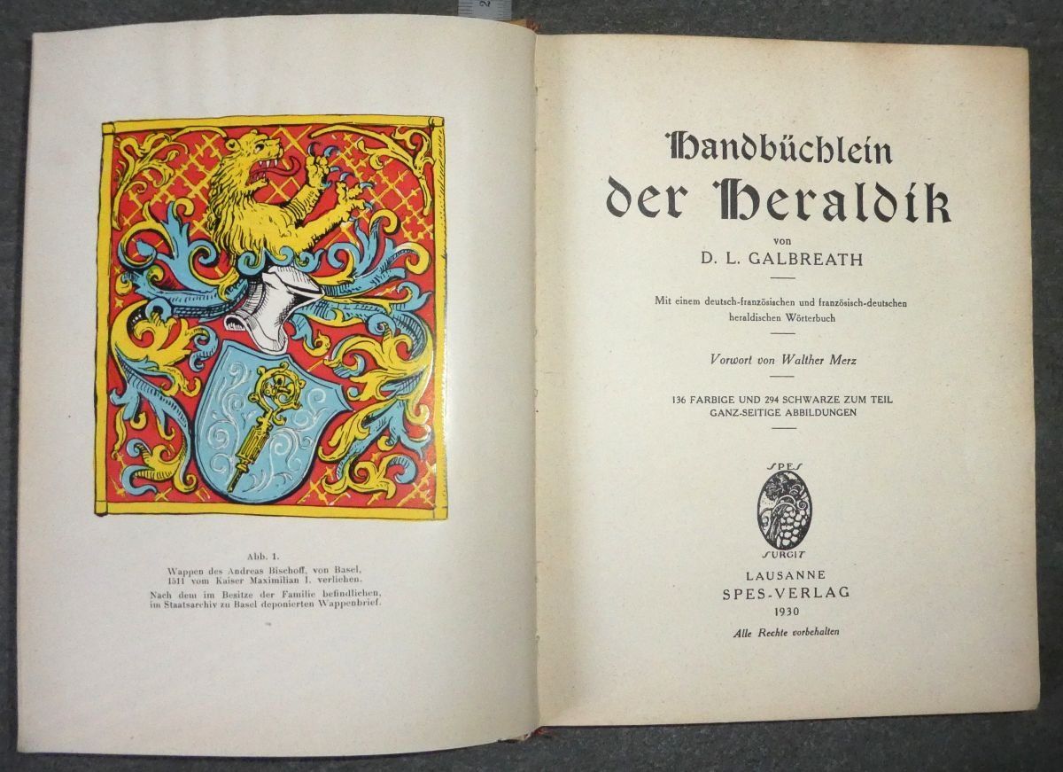 Libri: Handbüchlein der Heraldik – Usato da Scuol venduto da SAK 3