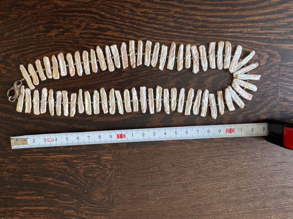 Catenine: Einzigartige Halskette aus Perlenstäbchen! – Nuovo e nell'imballaggio originale da Zürich venduto da Tarafo5