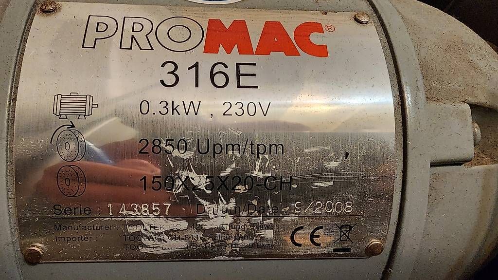 Smerigliatrici & Lucidatrici: Doppelschleiffer Promac 316E – Usato da Fehraltorf venduto da Werkstatt85 3