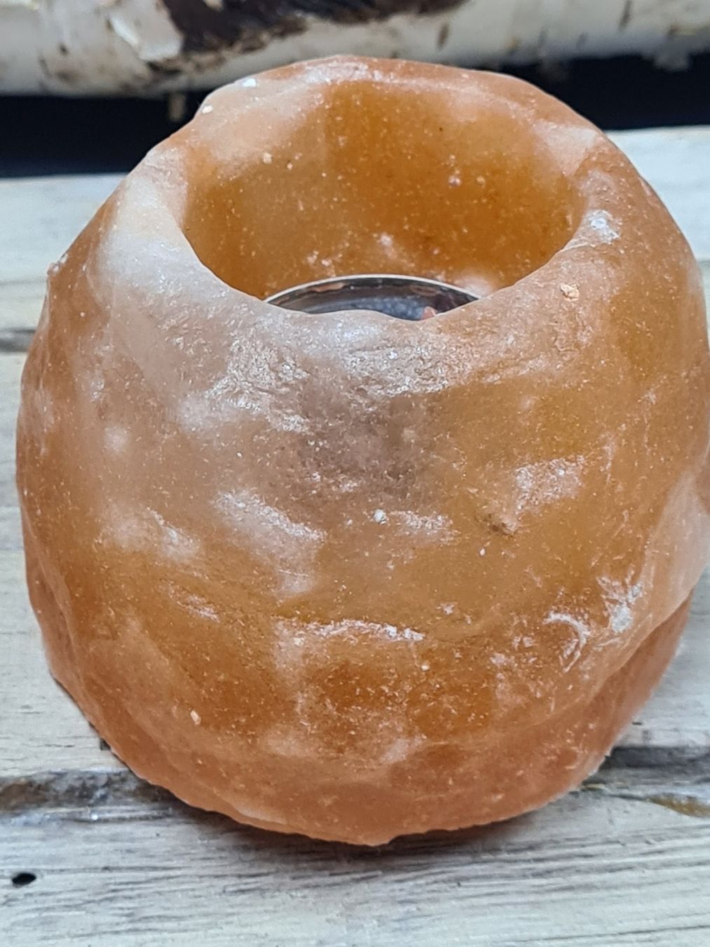 Portacandele: Salzkristall Teelichthalter, 7x8 cm – Usato da Amriswil venduto da kleindeko