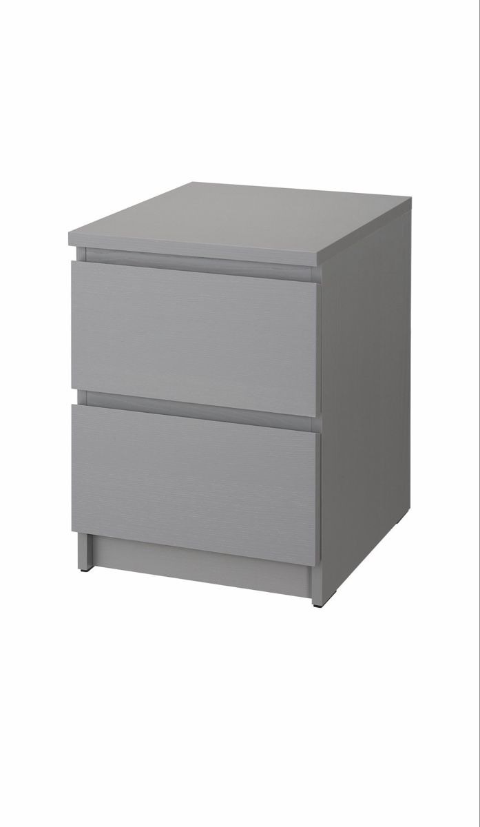 Comodini: IKEA Malm Kommode mit 2 Schubladen, grau – Usato da Zürich venduto da con_mts2 5