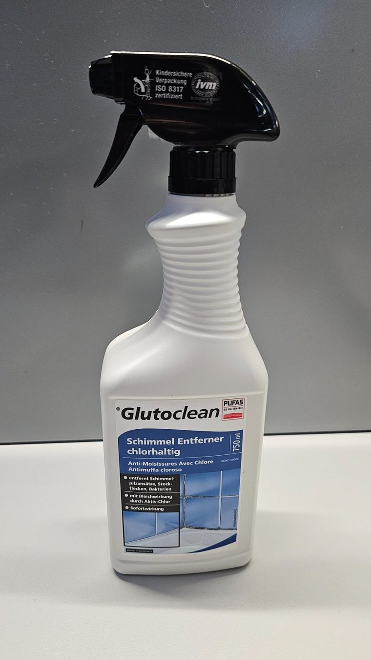 Prodotti di pulizia: Glutoclean Schimmelentferner chlorhaltig 750 ml – Nuovo e nell'imballaggio originale da Koppigen venduto da Bracher_Mail-House