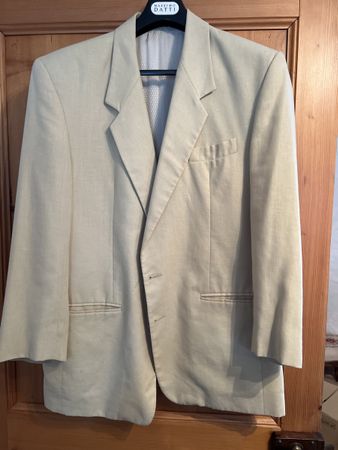 1 veste taille 52 lin et polyester vert tilleul selon photo