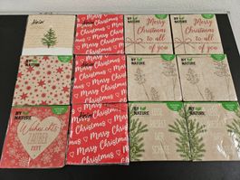 Neu - Servietten - Weihnachten - 12 Packungen - 33cm x 33cm
