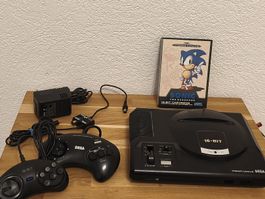 Console Sega Mega Drive 1 genesis - sonic + manette
