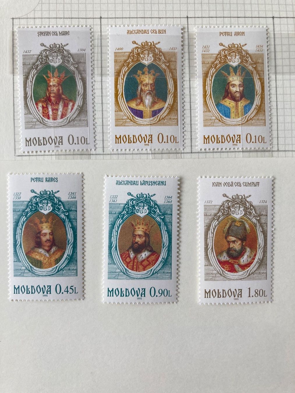 Tutti i francobolli: Republik Moldau 1995 HERRSCHER DER MOLDAU – Nuovo (secondo la descrizione) da Erlach venduto da Minka123