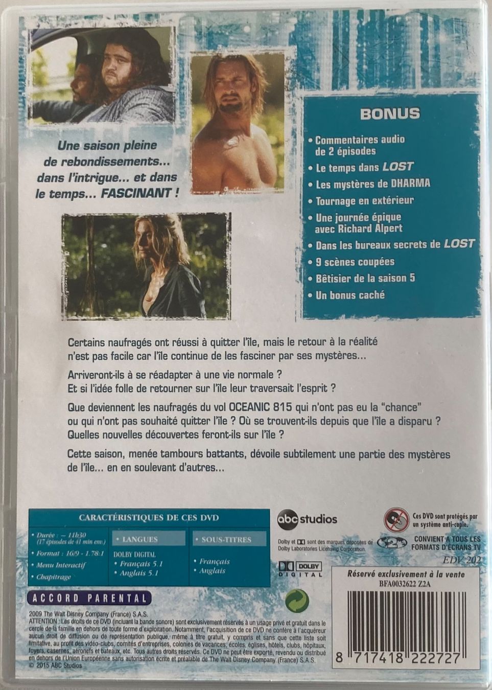 Tutti i DVDs: LOST - LES DISPARUS - L'INTÉGRALE DE LA SAISON 5 – Usato da Poliez-Pittet venduto da Newtown-Records 4