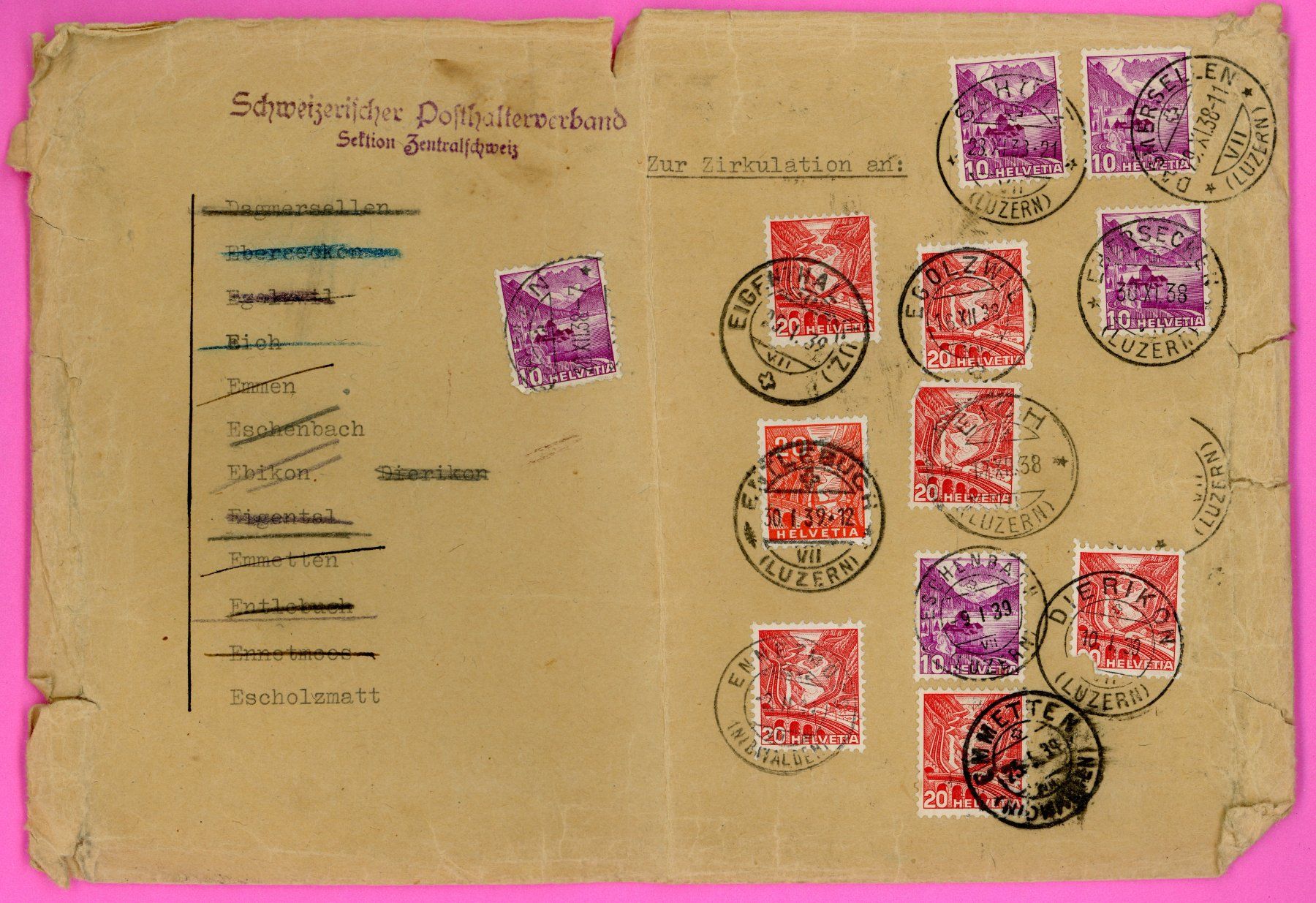 Alle Briefmarken: Zirkulationsformular – Gebraucht aus Opfikon von Pritt04
