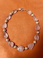 Natural Rosenquartz Collier
