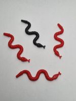 LEGO 4x 30115 Snake 3x red + 1x black