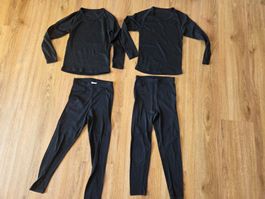 2 x Skiunterwäscheset Gr. 110, 2 Oberteile, 2 Hosen