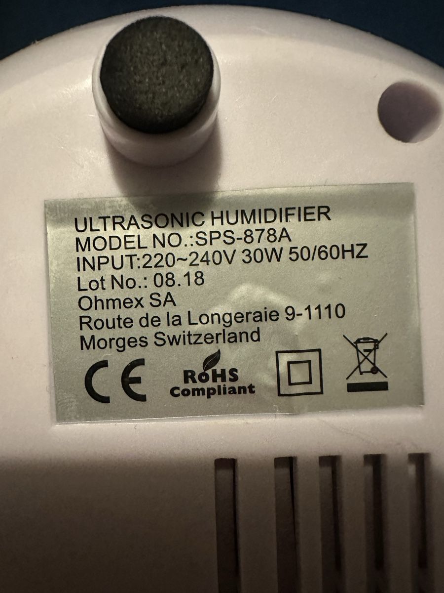 Luftbefeuchter: Luftbefeuchter Ohmex SA – Gebraucht aus Schöftland von lazer04 3