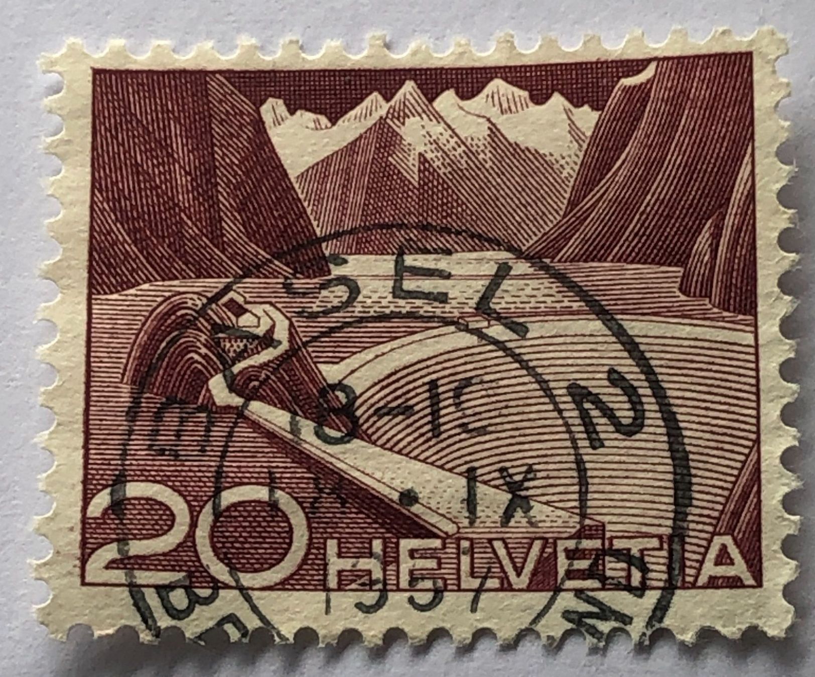 Alle Briefmarken: Nr.301 A mit VollStempel Basel – Gebraucht aus Aarau von Billa007