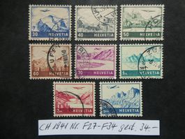 CH 1941 Nr. F27-F34 gestempelt