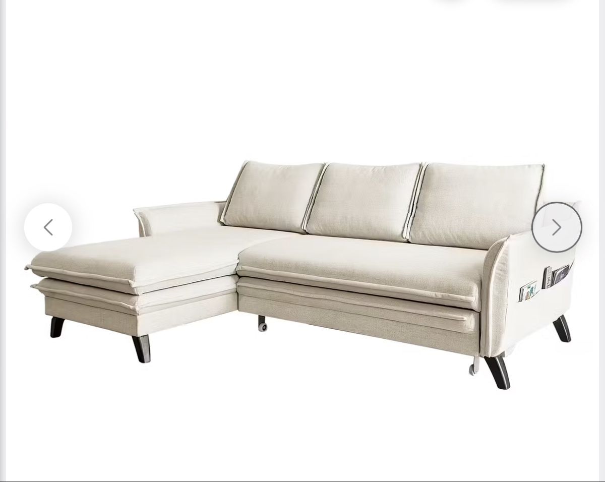 Divani: Ecksofa beige | Schlafsofa | Longchair – Usato da Zürich venduto da Semokay 5