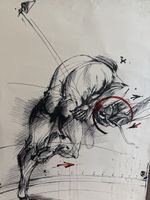 VELIKOVIC Vladimir (1935-2019) litho sans titre signée 1985