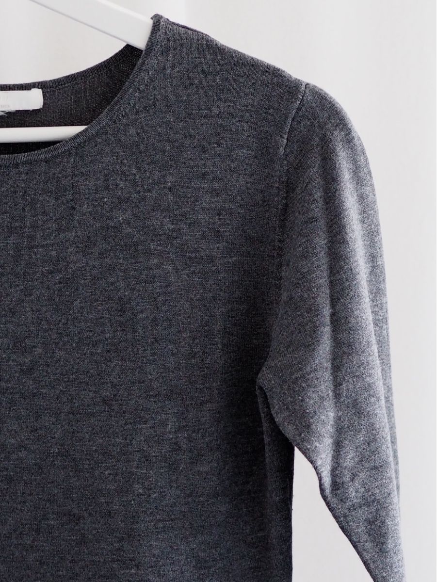 H&M Kleider: H&M Basics Strickkleid Gr. S Grau Übergangszeit – Neu (gemäss Beschreibung) aus Neftenbach von litta_00 2